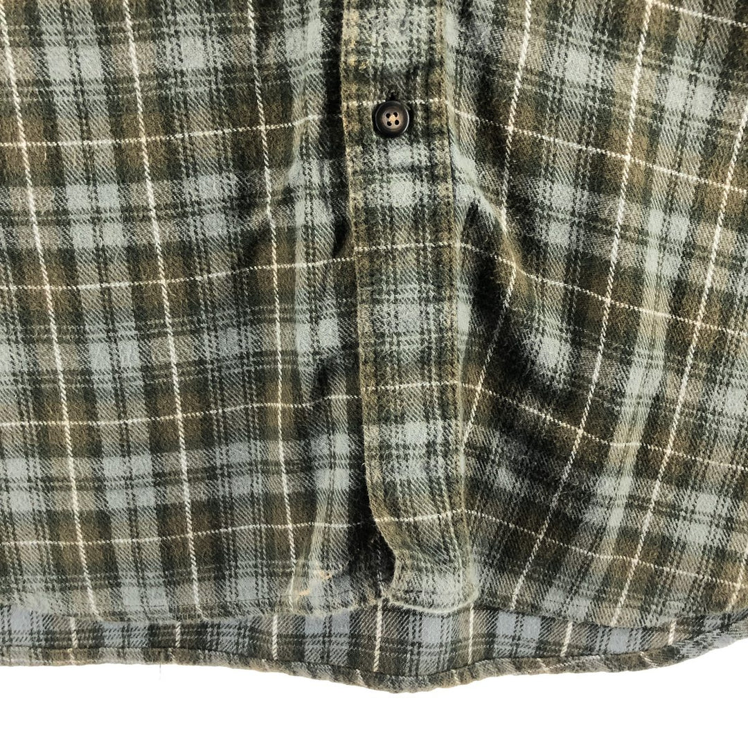 STRUCTURE Long Sleeve Button Down Flannel Check Shirt Men's XL /eaa396247