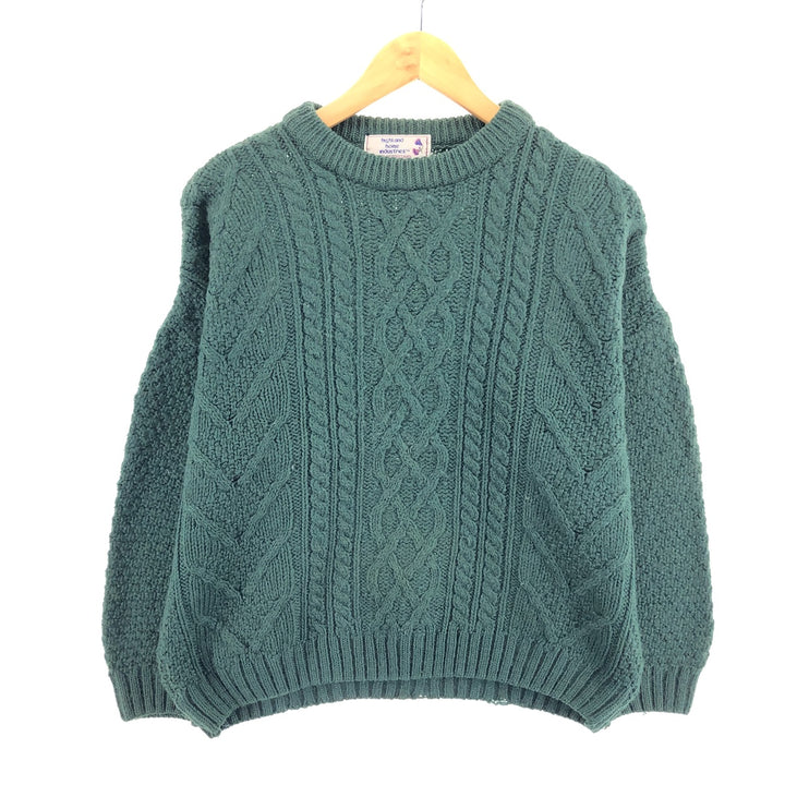 80'S HIGHLAND HOME INDUSTRIES Fisherman Aran Knit Sweater Women's M Vintage /eaa396490