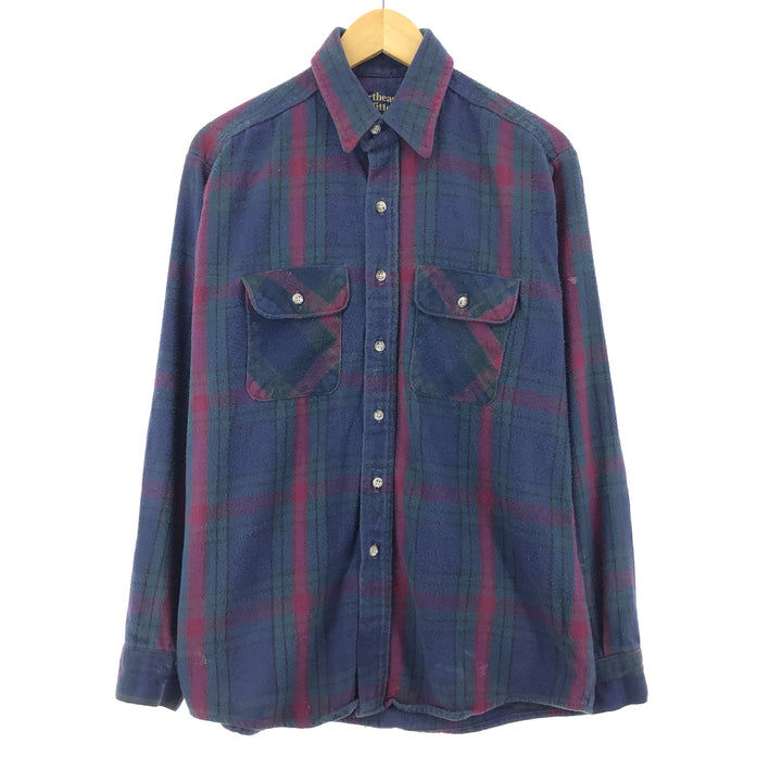 Northeastoutfitters Long Sleeve Heavy Flannel Check Shirt Men's L /eaa396537