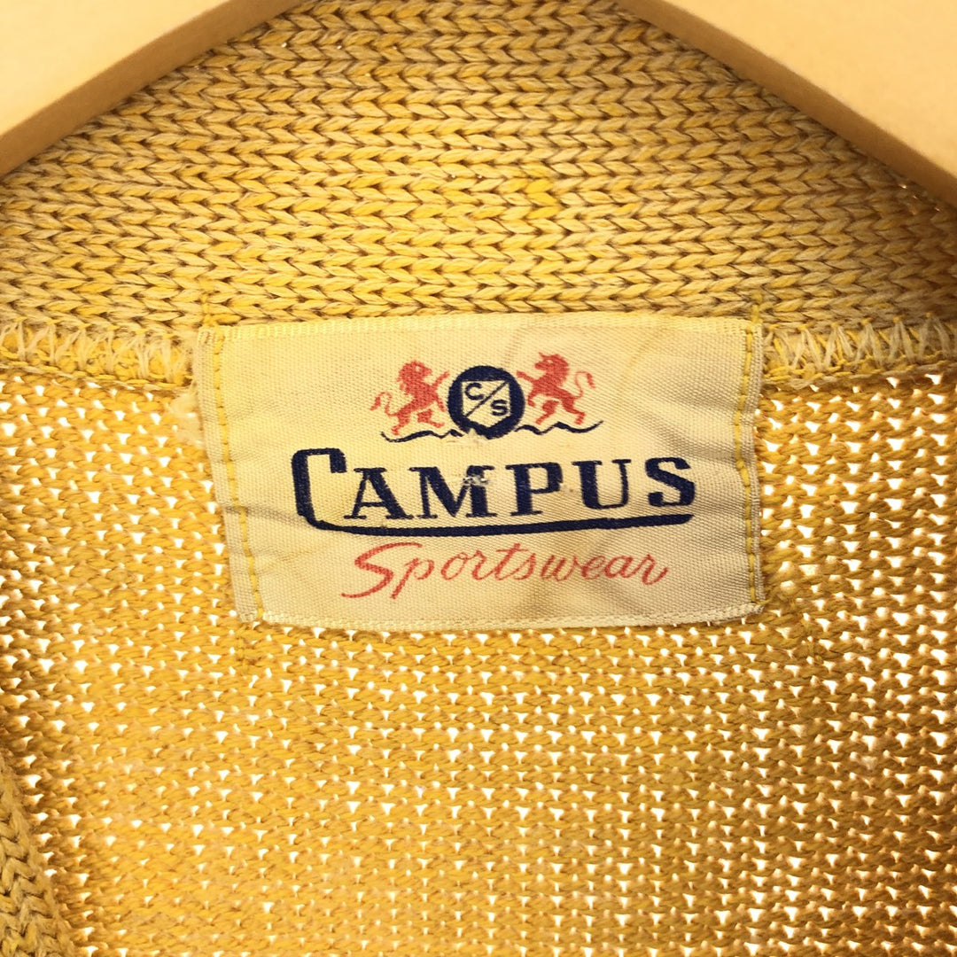 60'S CAMPUS wool lettered knit cardigan, women's, S, vintage / eaa396575