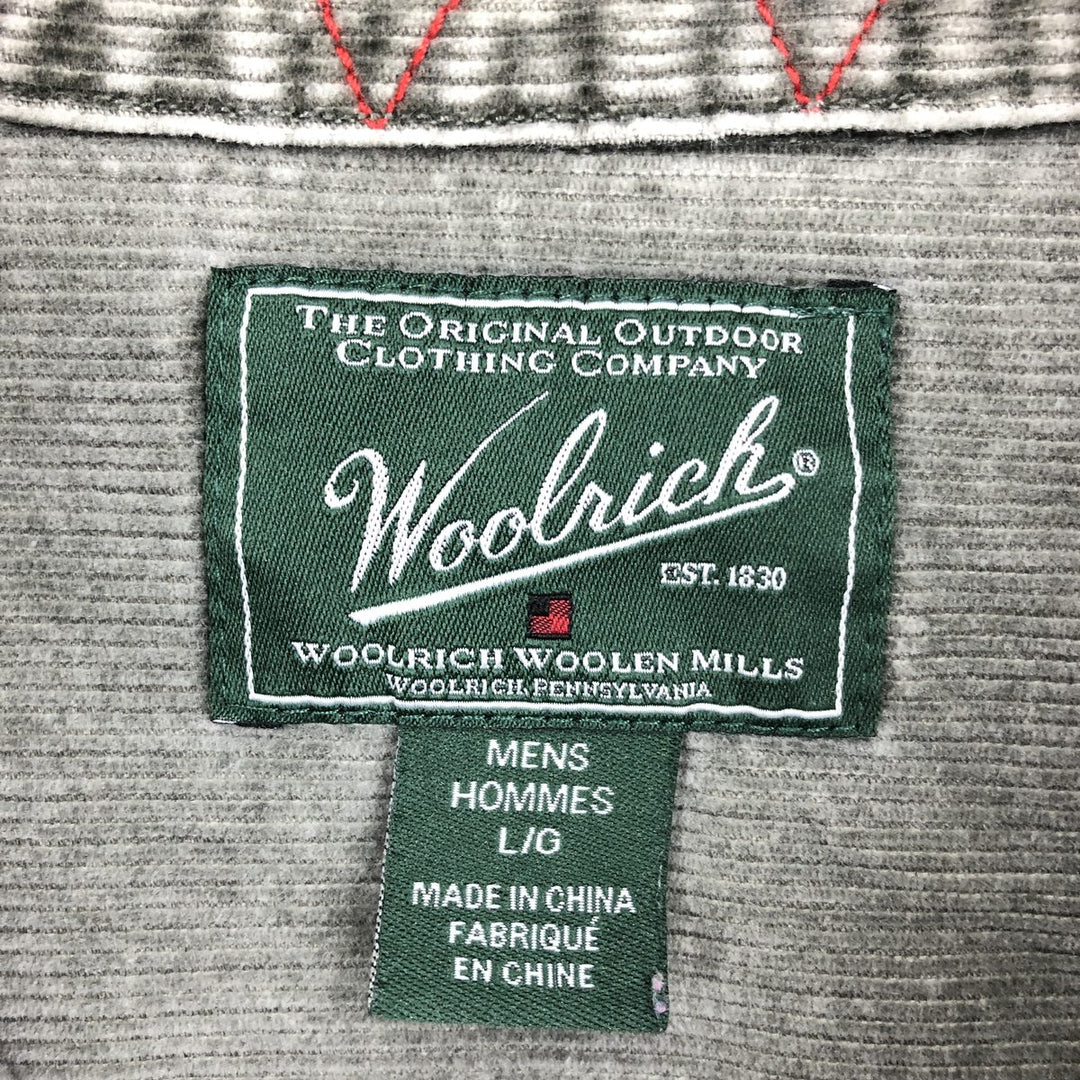 WOOLRICH Long Sleeve Corduroy Shirt Men's L /eaa396579