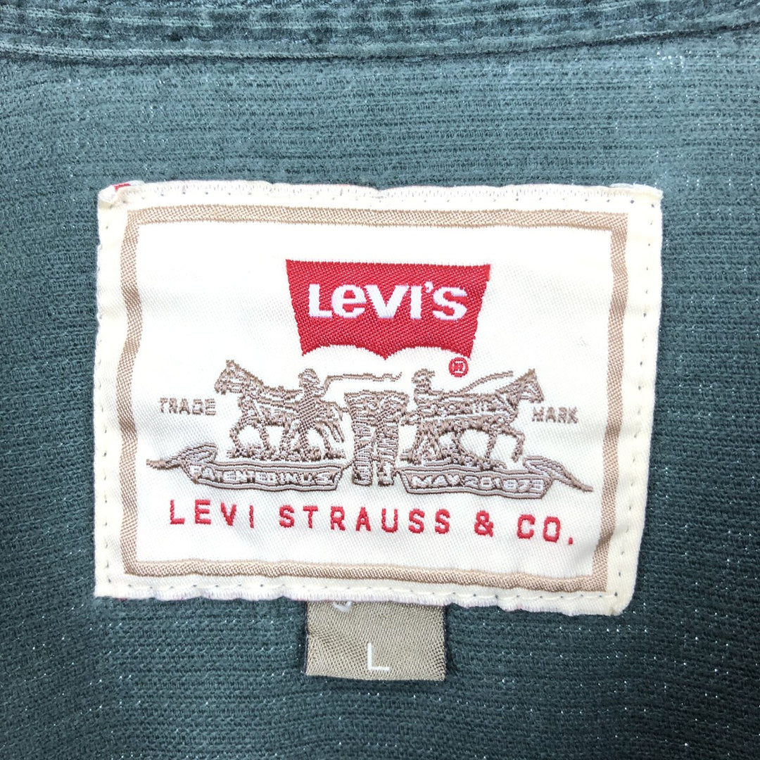 Levi's LEVI STRAUSS & CO. Long Sleeve Button Down Corduroy Shirt Men's L /eaa396580