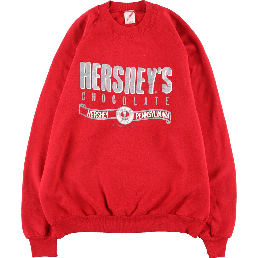 80'S Jersey HERSHEY'S Hershey's Advertising Sweatshirt Trainer Made in USA Men's XL Vintage /eaa396630