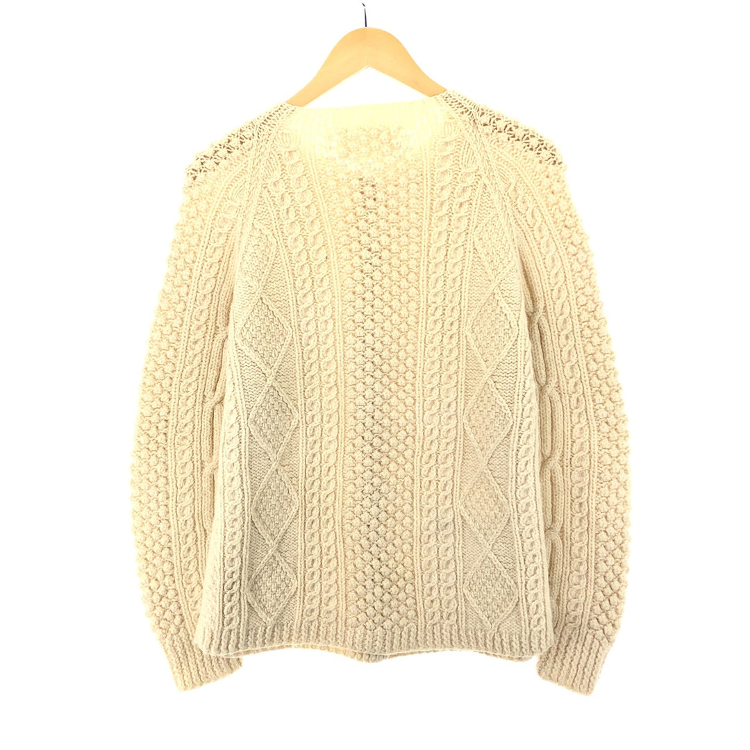 80'S Moriarty Textiles Fisherman Aran Knit Cardigan Made in Ireland Women's L Vintage /eaa396763