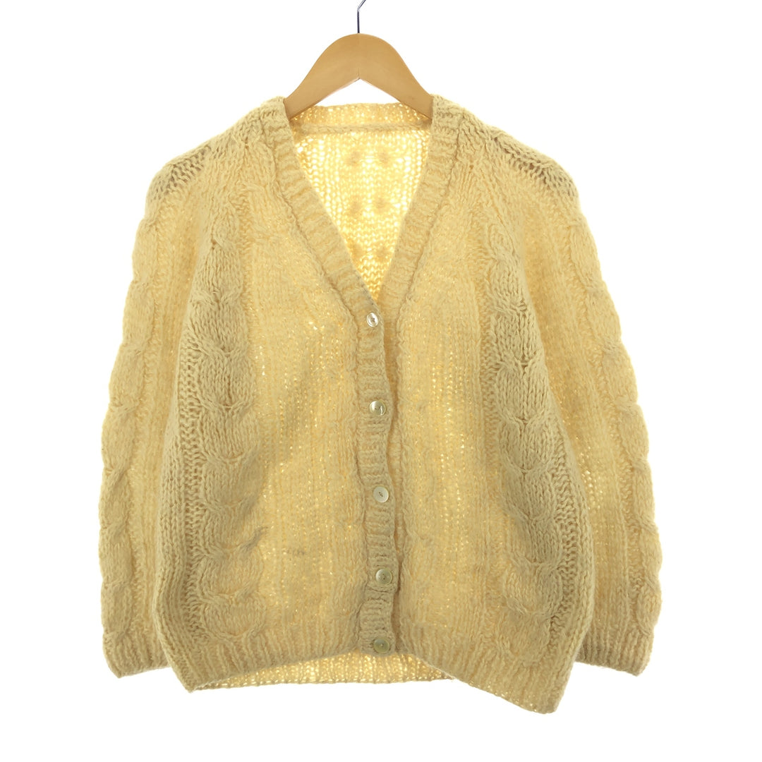 Fisherman Aran Knit Cardigan Women's M /eaa396771