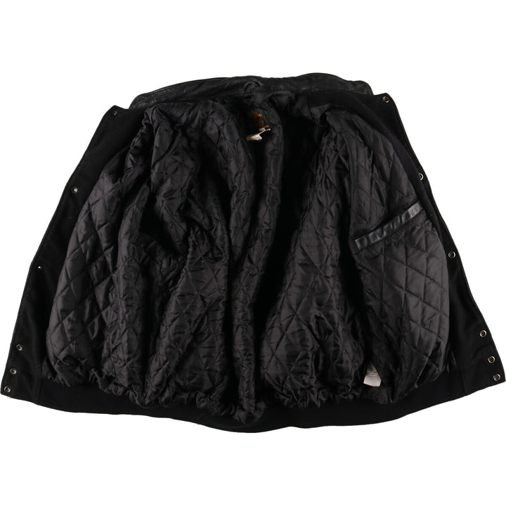 WOLFF OF CANADA Leather Sleeve Wool Varsity Jacket Award Jacket Varsity Jacket Made in Canada Men's XXL /eaa396982