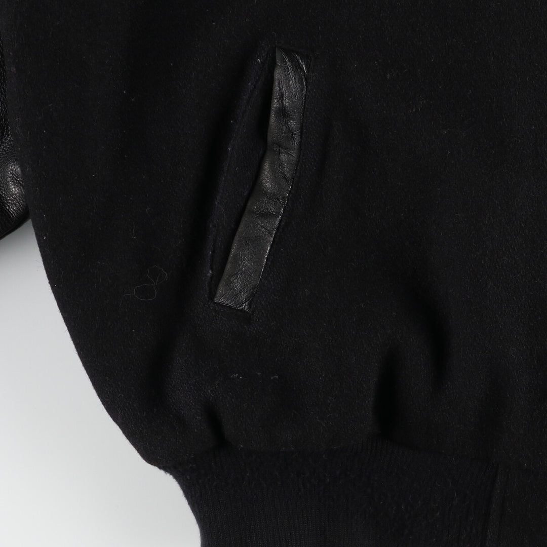 WOLFF OF CANADA Leather Sleeve Wool Varsity Jacket Award Jacket Varsity Jacket Made in Canada Men's XXL /eaa396982