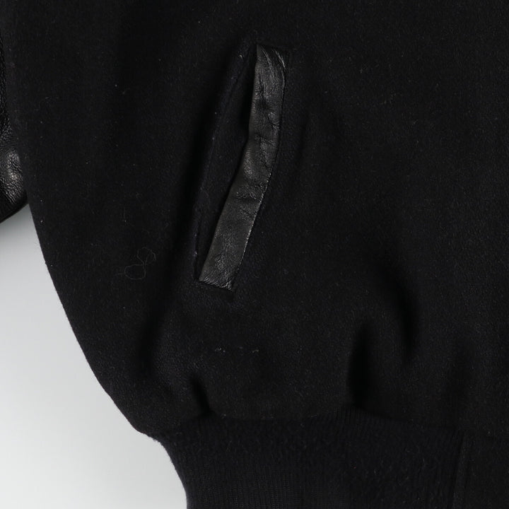 WOLFF OF CANADA Leather Sleeve Wool Varsity Jacket Award Jacket Varsity Jacket Made in Canada Men's XXL /eaa396982