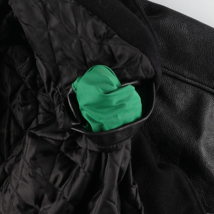 WOLFF OF CANADA Leather Sleeve Wool Varsity Jacket Award Jacket Varsity Jacket Made in Canada Men's XXL /eaa396982