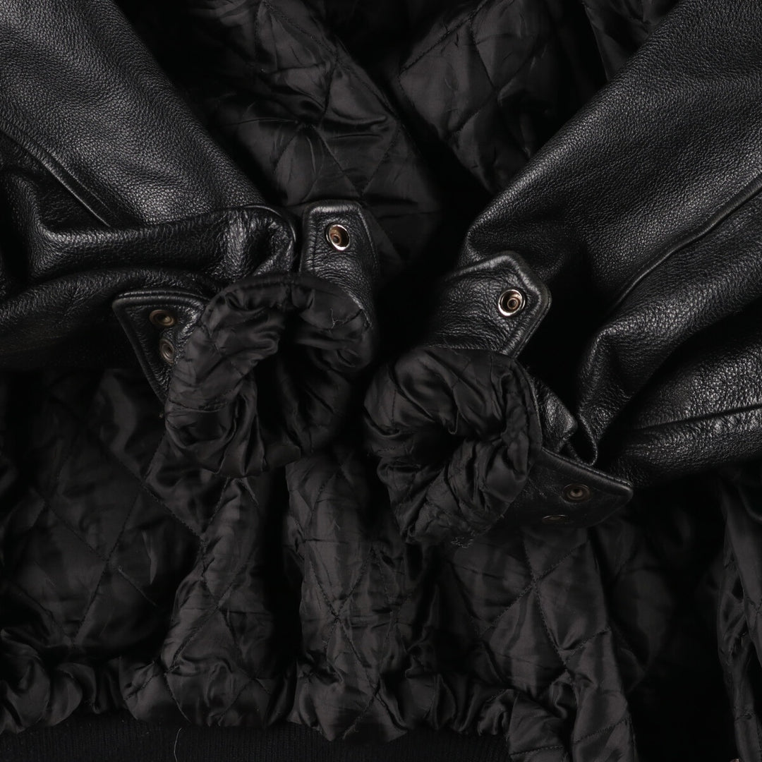 WOLFF OF CANADA Leather Sleeve Wool Varsity Jacket Award Jacket Varsity Jacket Made in Canada Men's XXL /eaa396982