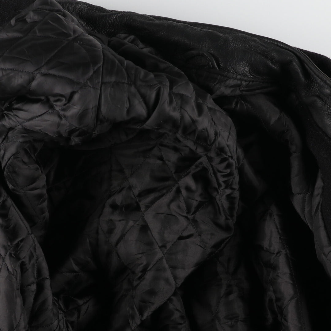 WOLFF OF CANADA Leather Sleeve Wool Varsity Jacket Award Jacket Varsity Jacket Made in Canada Men's XXL /eaa396982