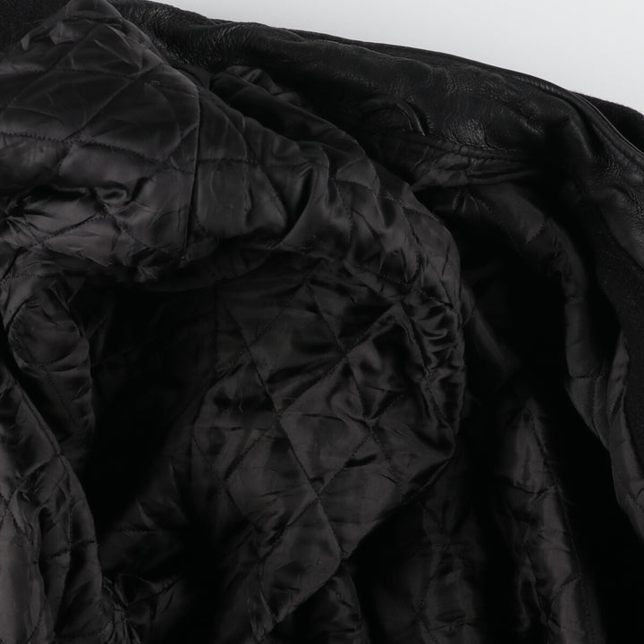 WOLFF OF CANADA Leather Sleeve Wool Varsity Jacket Award Jacket Varsity Jacket Made in Canada Men's XXL /eaa396982