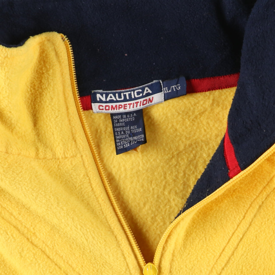 90'S NAUTICA fleece pullover made in USA, men's XL, vintage /eaa397072