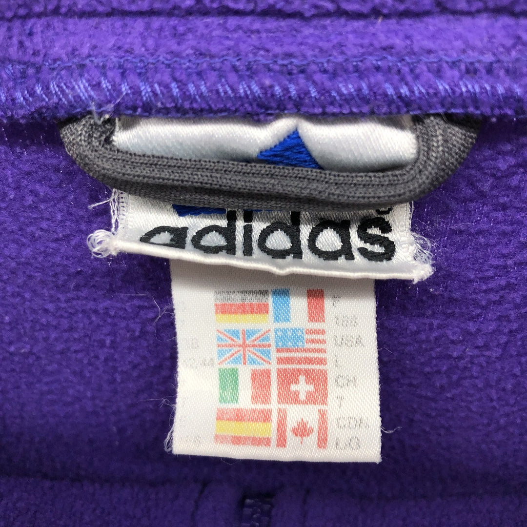 90'S Adidas Half Zip Fleece Pullover Men's L Vintage /eaa397094