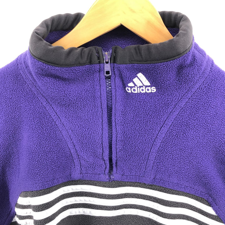 90'S Adidas Half Zip Fleece Pullover Men's L Vintage /eaa397094