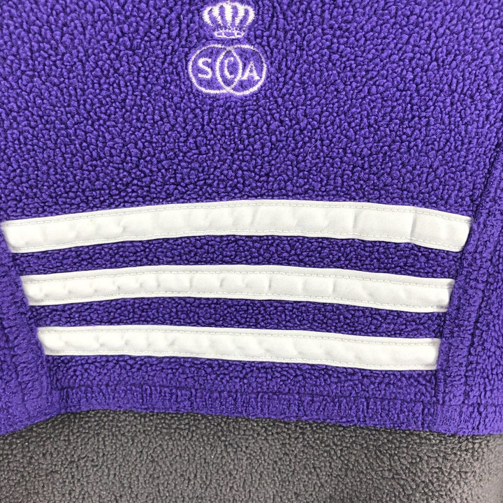 90'S Adidas Half Zip Fleece Pullover Men's L Vintage /eaa397094