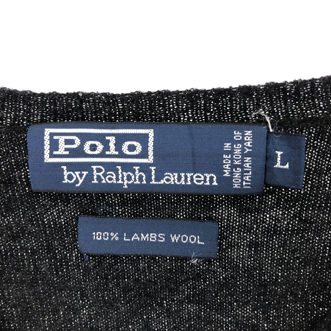 Ralph Lauren POLO by Ralph Lauren V-neck lambswool knit sweater Men's L /eaa397201