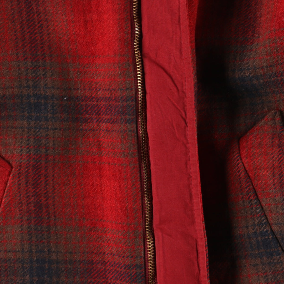 50s-60'S Pendleton Check Pattern Reversible Wool Jacket Men's XL Vintage /eaa397363