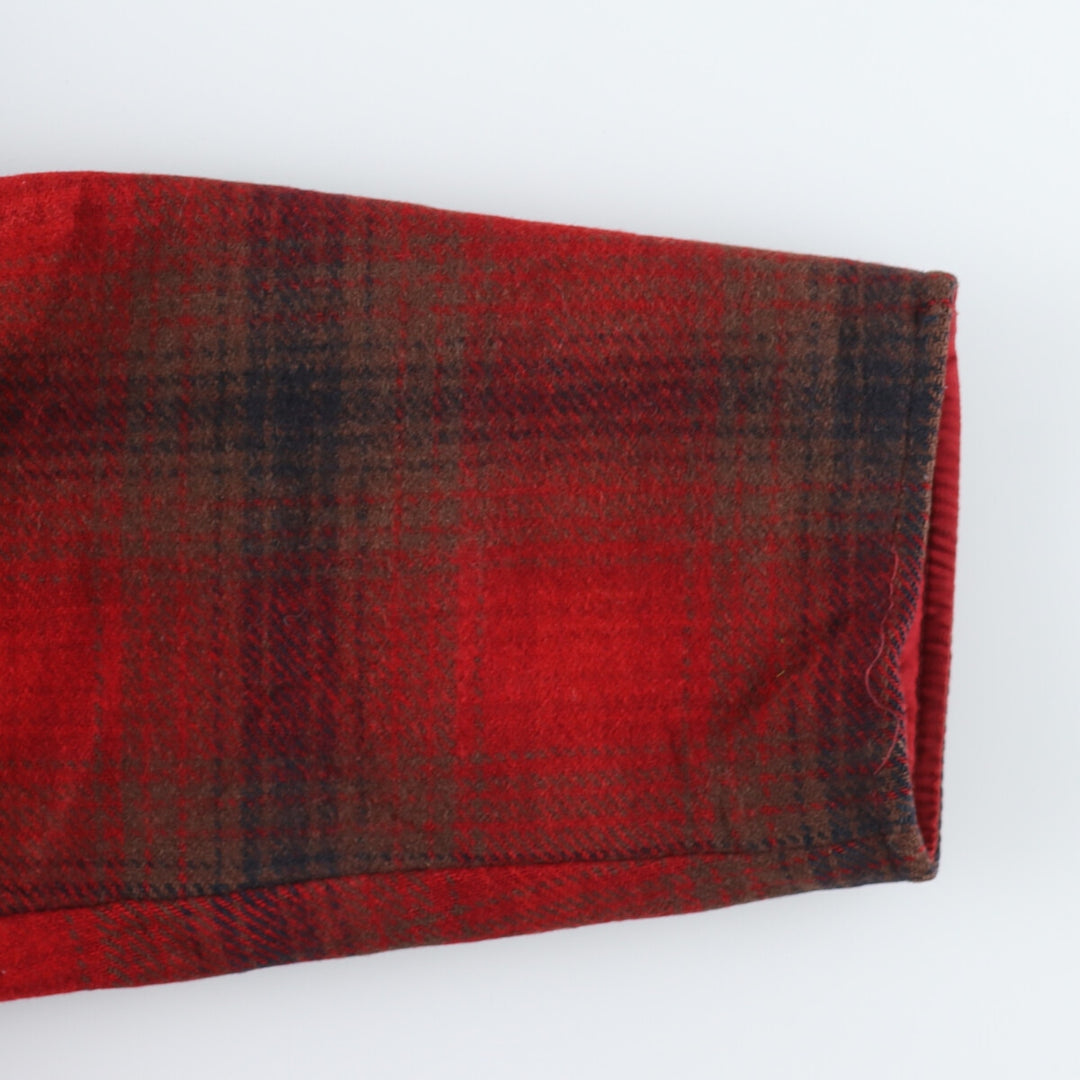 50s-60'S Pendleton Check Pattern Reversible Wool Jacket Men's XL Vintage /eaa397363