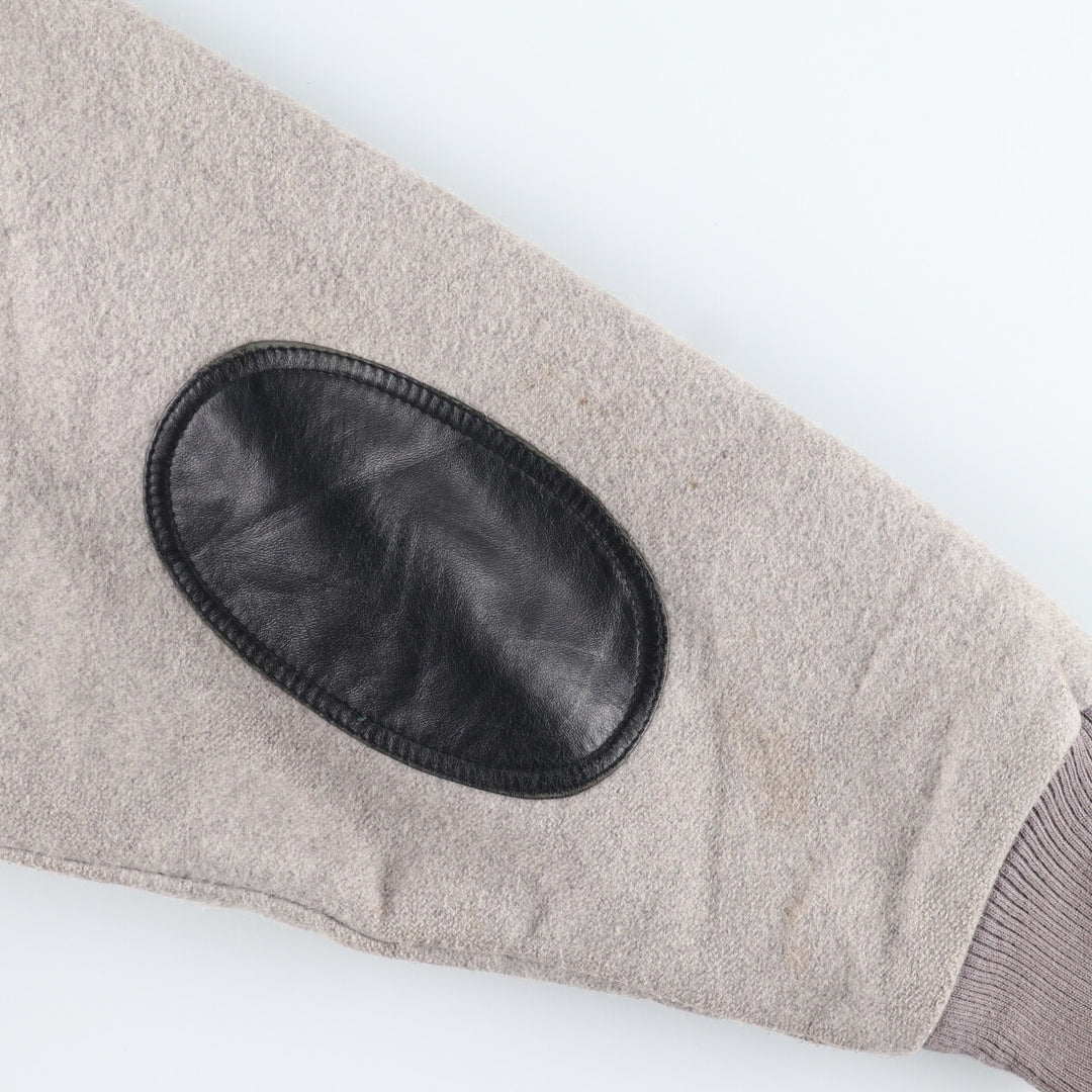 90'S CANADA Wool Stadium Jacket with Elbow Patches Award Jacket Varsity Jacket Made in Canada Men's XL /eaa397445