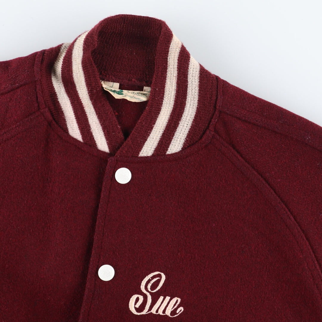 70'S MAPLE Wool Stadium Jacket Award Jacket Varsity Jacket Men's S Vintage /eaa397446