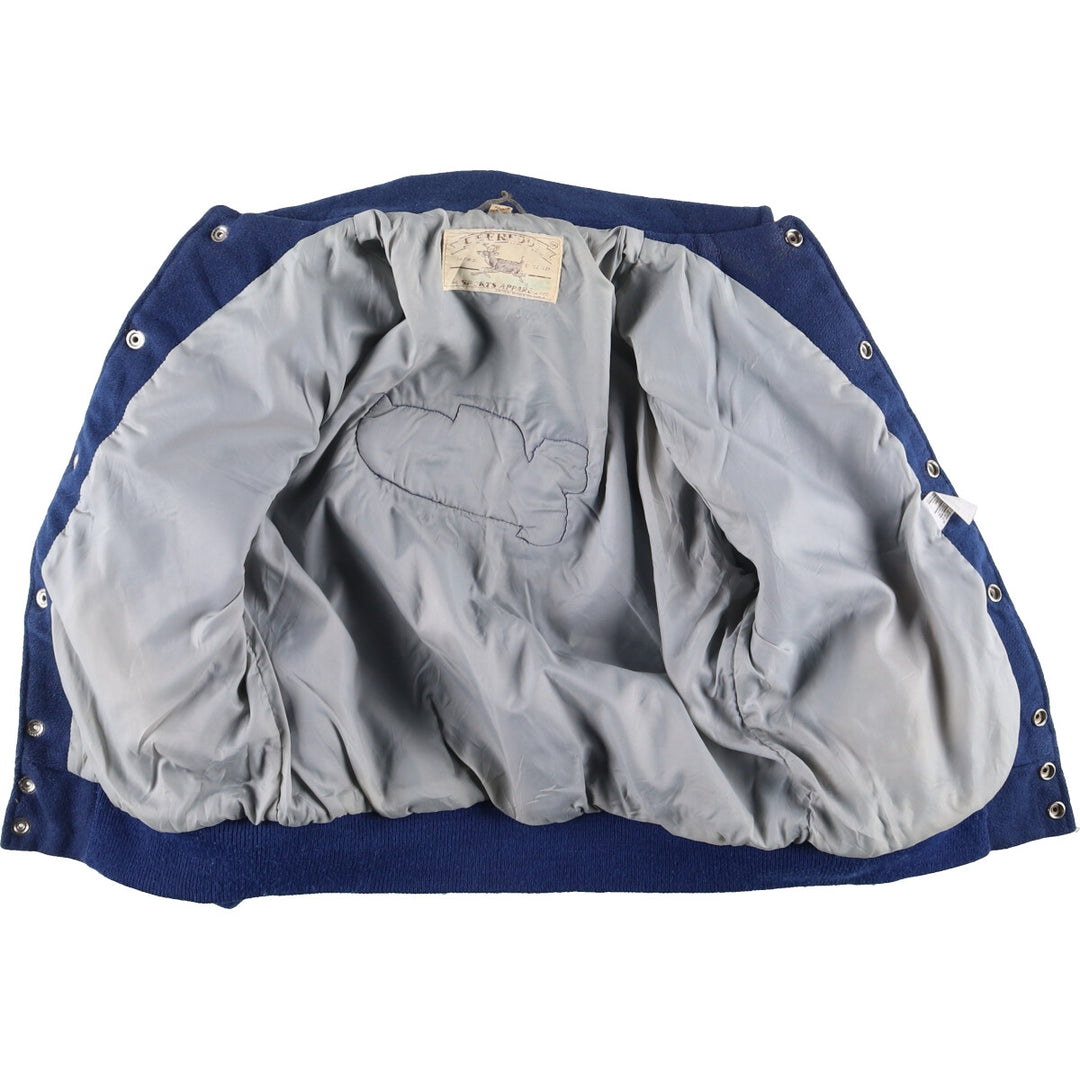 70'S DEERFOOT Collared Wool Varsity Jacket Award Jacket Made in USA Men's XL Vintage /eaa397447