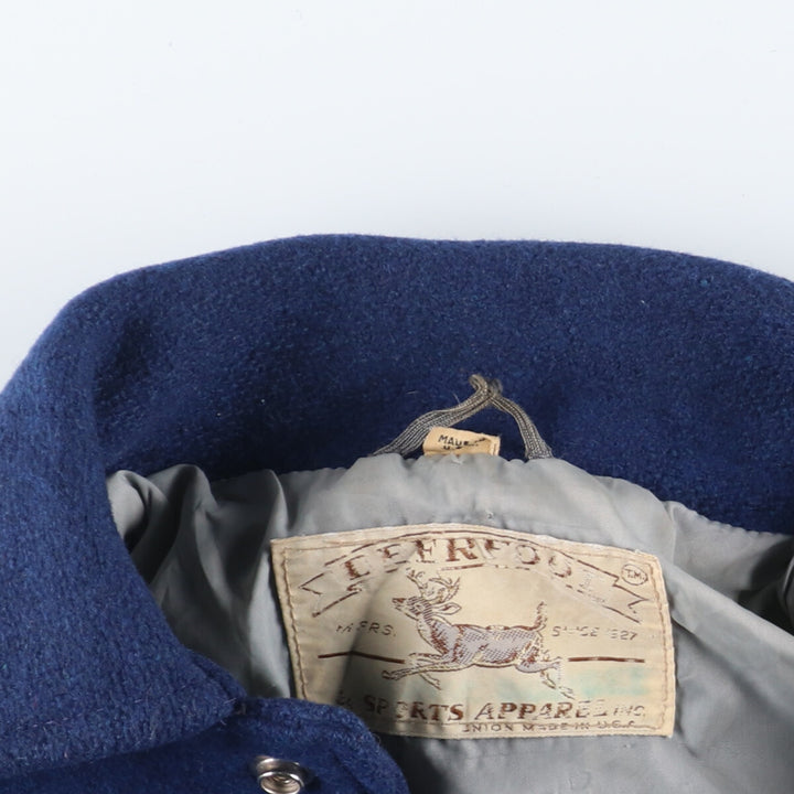 70'S DEERFOOT Collared Wool Varsity Jacket Award Jacket Made in USA Men's XL Vintage /eaa397447