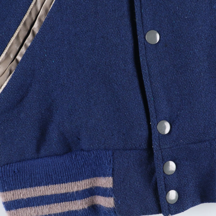 70'S DEERFOOT Collared Wool Varsity Jacket Award Jacket Made in USA Men's XL Vintage /eaa397447