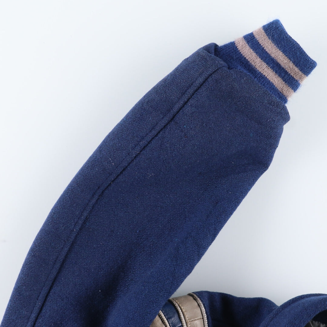 70'S DEERFOOT Collared Wool Varsity Jacket Award Jacket Made in USA Men's XL Vintage /eaa397447