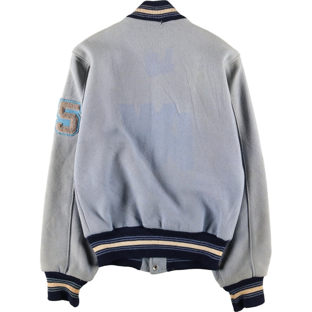 60'S FAB-KNIT Wool Stadium Jacket Award Jacket Varsity Jacket Men's XS Vintage /eaa397448