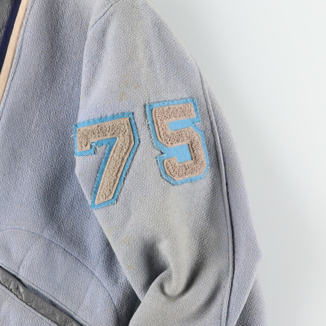 60'S FAB-KNIT Wool Stadium Jacket Award Jacket Varsity Jacket Men's XS Vintage /eaa397448