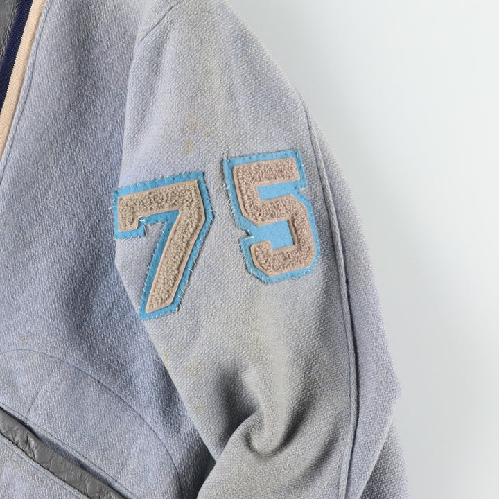 60'S FAB-KNIT Wool Stadium Jacket Award Jacket Varsity Jacket Men's XS Vintage /eaa397448