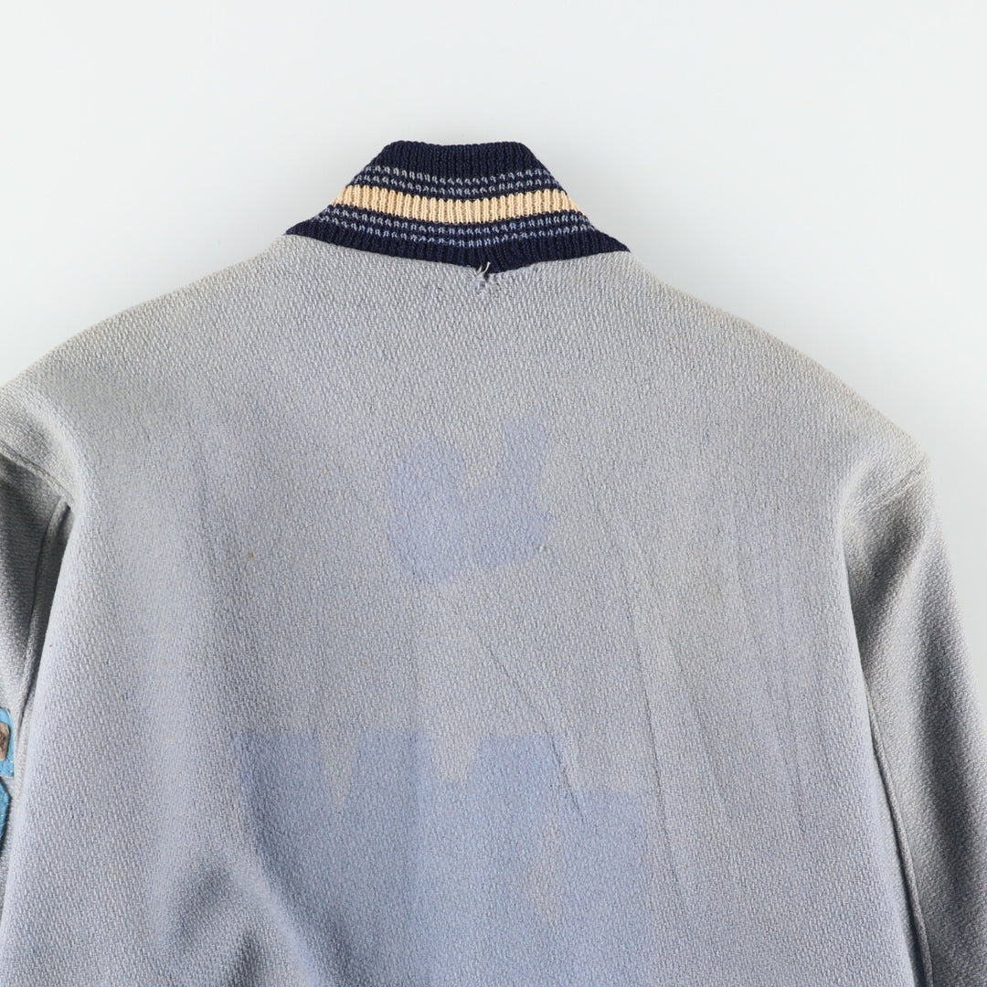 60'S FAB-KNIT Wool Stadium Jacket Award Jacket Varsity Jacket Men's XS Vintage /eaa397448