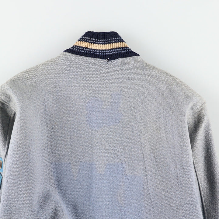 60'S FAB-KNIT Wool Stadium Jacket Award Jacket Varsity Jacket Men's XS Vintage /eaa397448