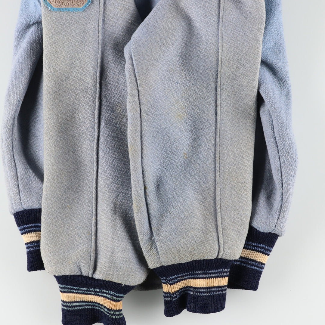 60'S FAB-KNIT Wool Stadium Jacket Award Jacket Varsity Jacket Men's XS Vintage /eaa397448