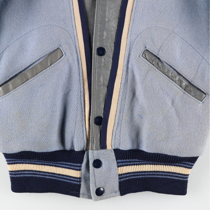 60'S FAB-KNIT Wool Stadium Jacket Award Jacket Varsity Jacket Men's XS Vintage /eaa397448