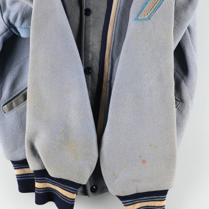 60'S FAB-KNIT Wool Stadium Jacket Award Jacket Varsity Jacket Men's XS Vintage /eaa397448
