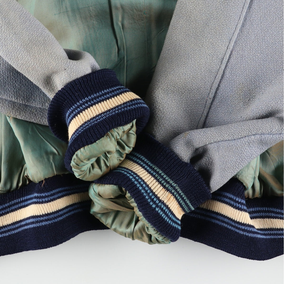 60'S FAB-KNIT Wool Stadium Jacket Award Jacket Varsity Jacket Men's XS Vintage /eaa397448