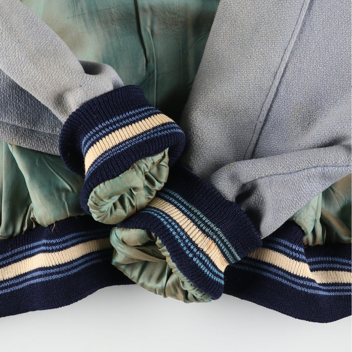 60'S FAB-KNIT Wool Stadium Jacket Award Jacket Varsity Jacket Men's XS Vintage /eaa397448