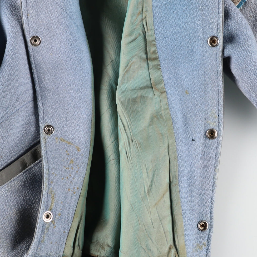 60'S FAB-KNIT Wool Stadium Jacket Award Jacket Varsity Jacket Men's XS Vintage /eaa397448