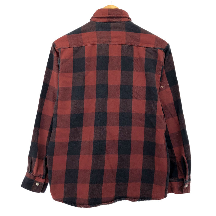 90'S Five Brother Buffalo Check Long Sleeve Heavy Flannel Check Shirt Men's M Vintage /eaa397457