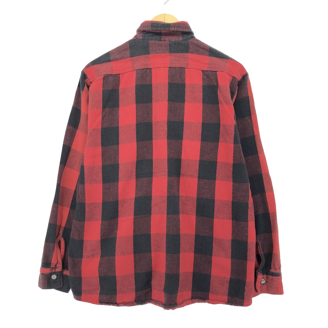 90'S Five Brother TALLMAN Buffalo Check Long Sleeve Heavy Flannel Check Shirt Men's L Vintage /eaa397460