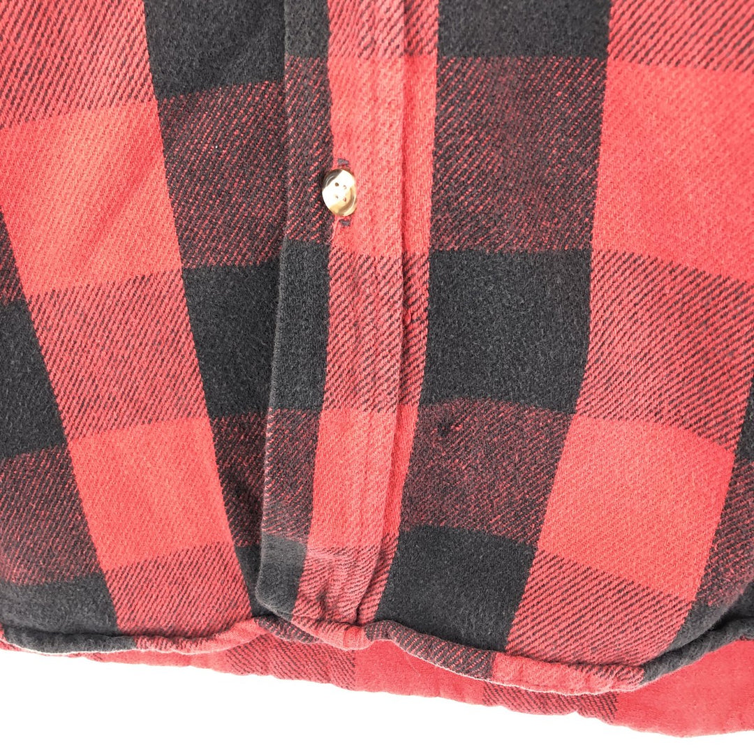 90'S Five Brother TALLMAN Buffalo Check Long Sleeve Heavy Flannel Check Shirt Men's L Vintage /eaa397460