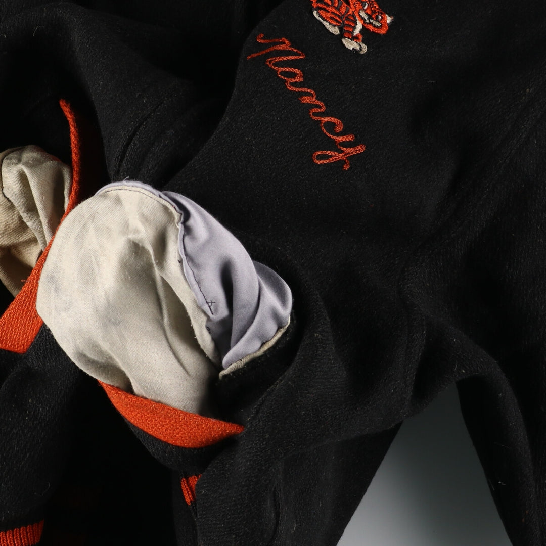 70'S UNKNOWN sailor collar wool varsity jacket award jacket varsity jacket women's M vintage /eaa397522