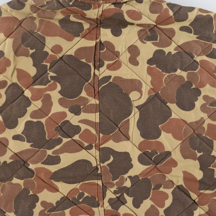 70s~80'S UNKNOWN Camouflage Pattern Duck Hunter Camo Quilted Jacket Men's XL Vintage /eaa397548