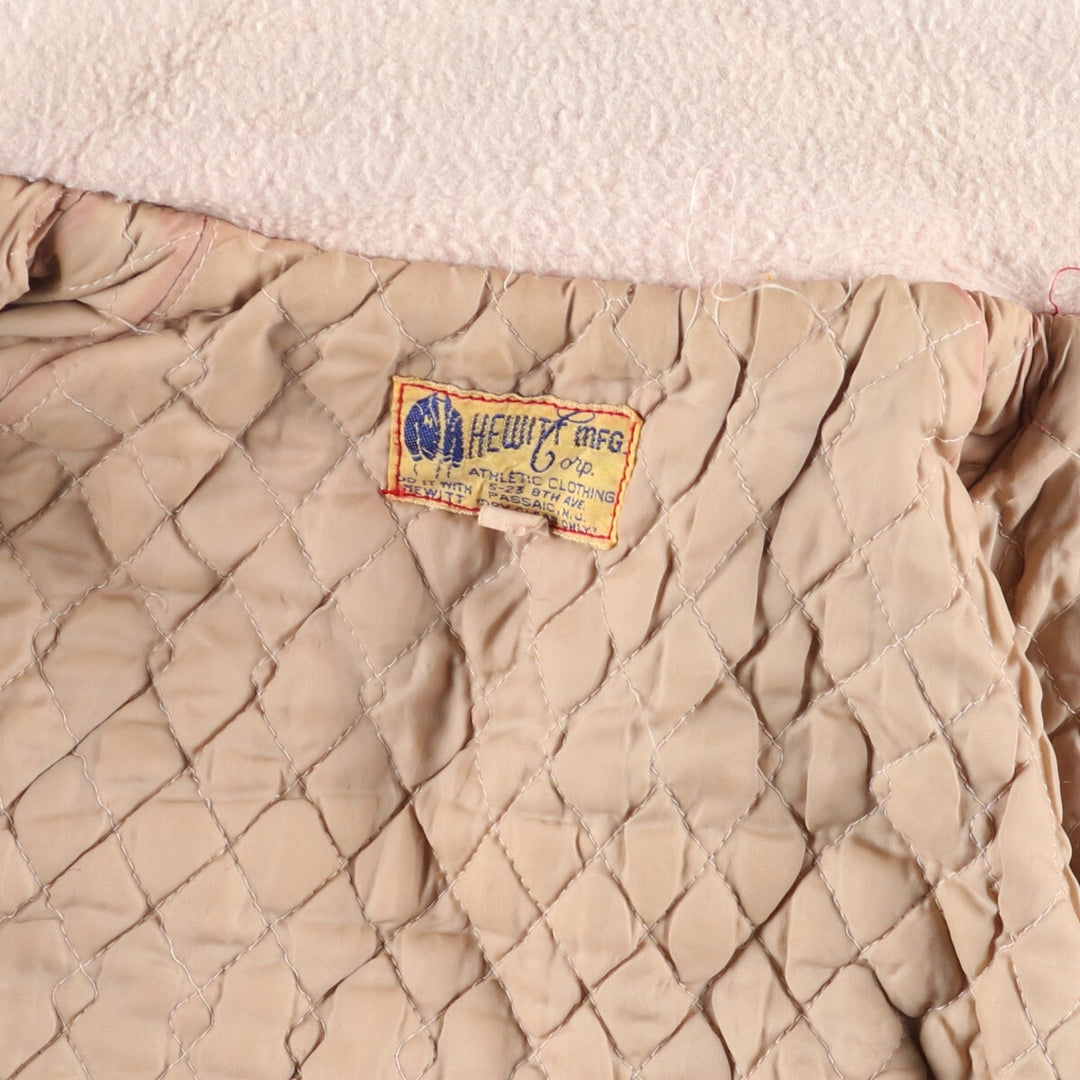 80'S HEWITT MFG Hooded Sailor Collar Wool Stadium Jacket Award Jacket Varsity Jacket Women's L /eaa397567