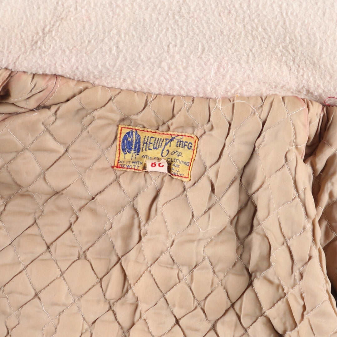 80'S HEWITT MFG Hooded Sailor Collar Wool Stadium Jacket Award Jacket Varsity Jacket Women's L /eaa397567