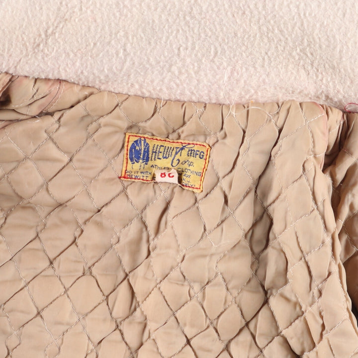 80'S HEWITT MFG Hooded Sailor Collar Wool Stadium Jacket Award Jacket Varsity Jacket Women's L /eaa397567