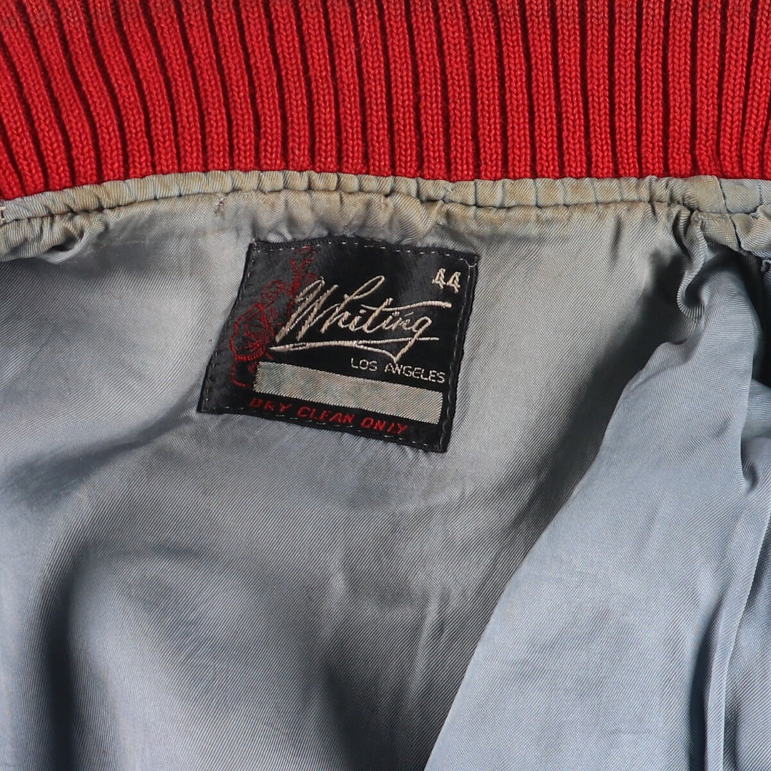 60'S Whiting Sleeve Leather Wool Stadium Jacket Award Jacket Varsity Jacket Men's L Vintage /eaa397568