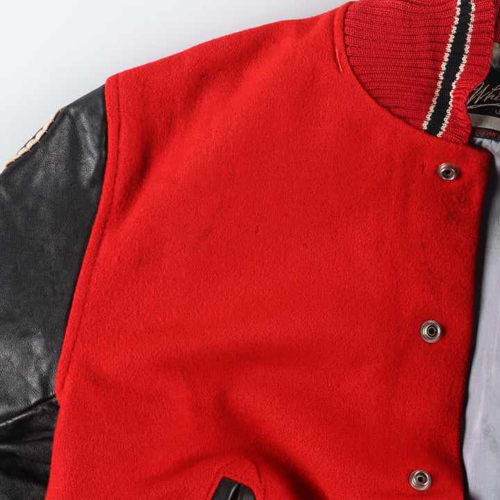 60'S Whiting Sleeve Leather Wool Stadium Jacket Award Jacket Varsity Jacket Men's L Vintage /eaa397568